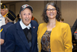 WWII Veteran Bob Catalano and VSO Shannon Nisbett - Veterans Day Luncheon 2022