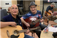 Veterans Leon and Bill Enjoying Tune It out Guitar Class - December 2021