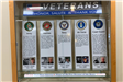Veterans display in the Town Hall lobby honoring Franklin veterans in all five services branches - 2