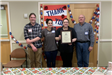 Veterans Services awarded a certificate of appreciation to Starbucks