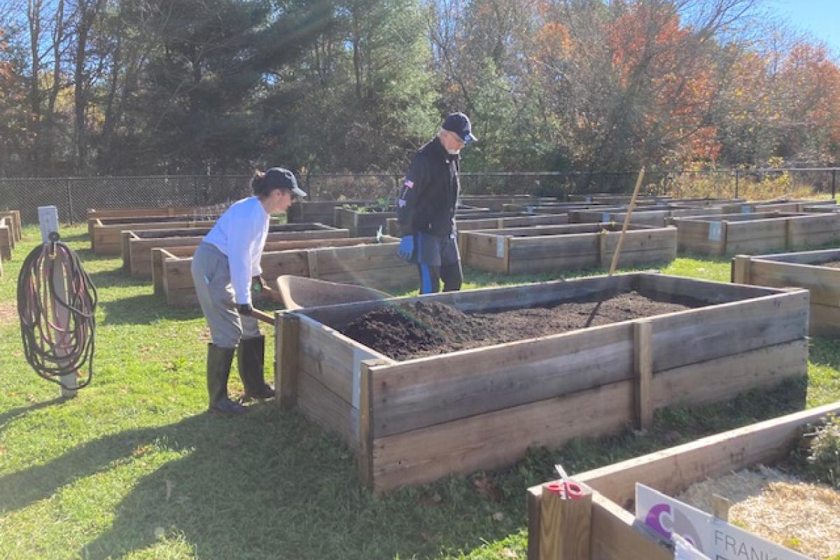 Placing Dirt Into Planter
