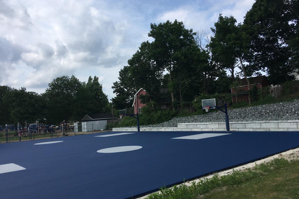 Court Construction Painted