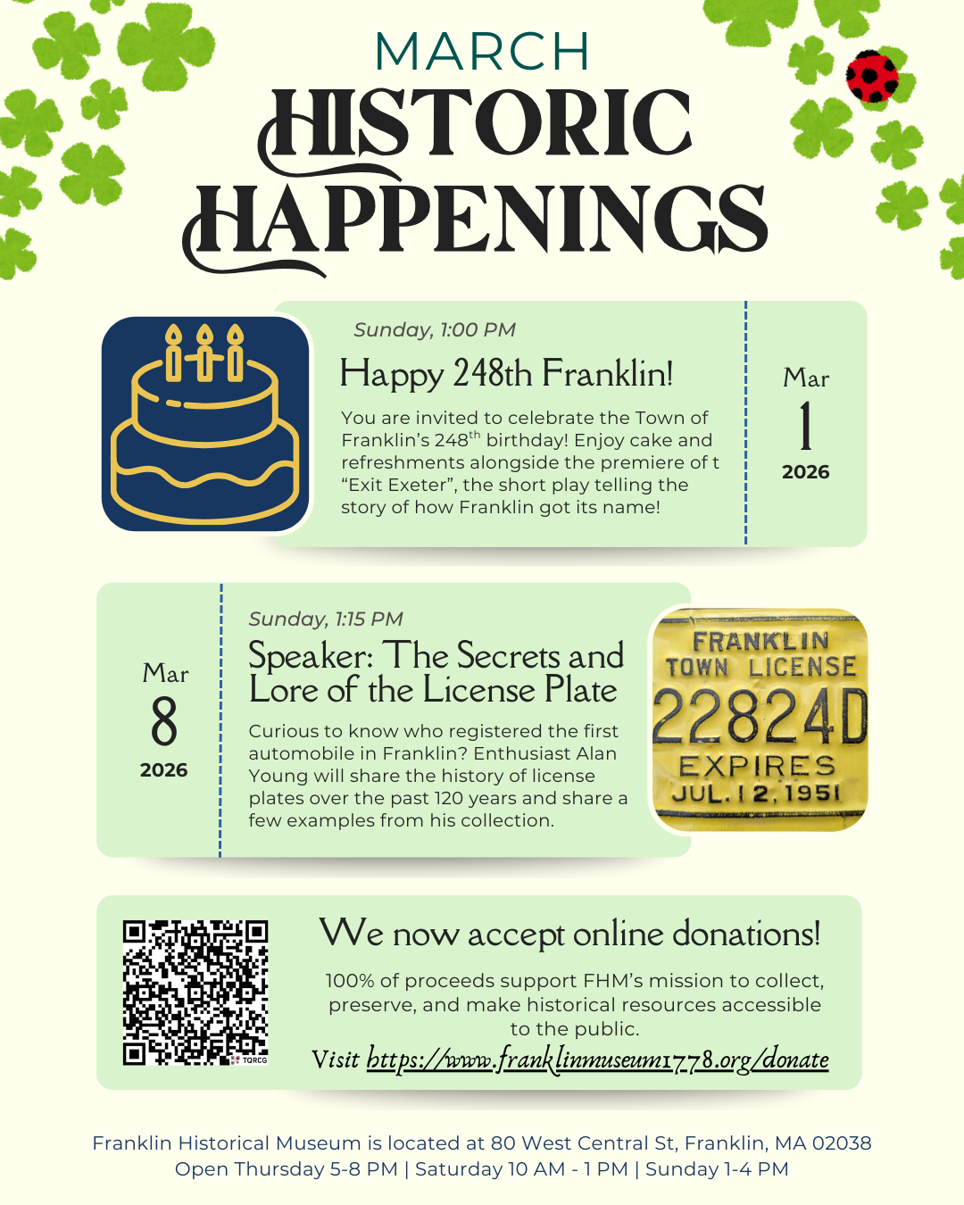 Historic Happenings  - 2026 03