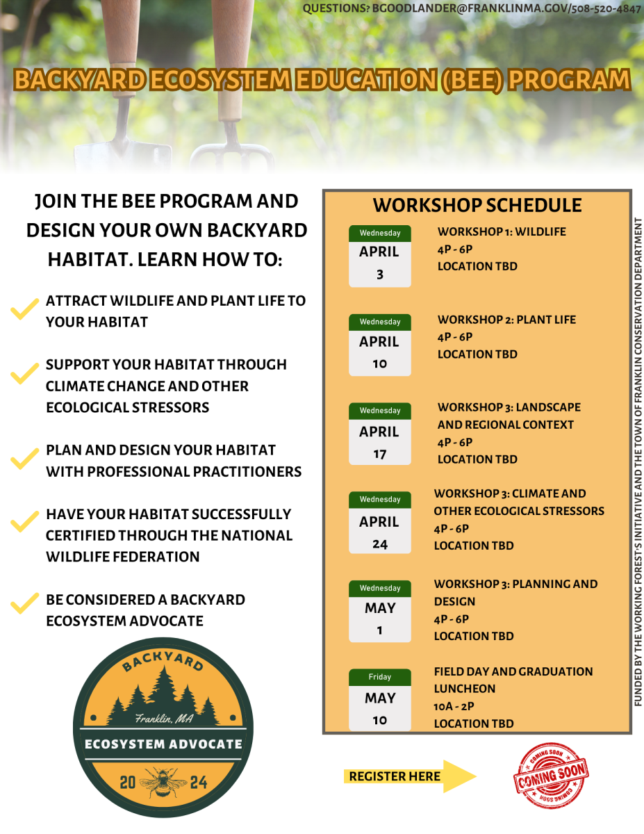 Join the Backyard Ecosystem Education (BEE) Program in 2024