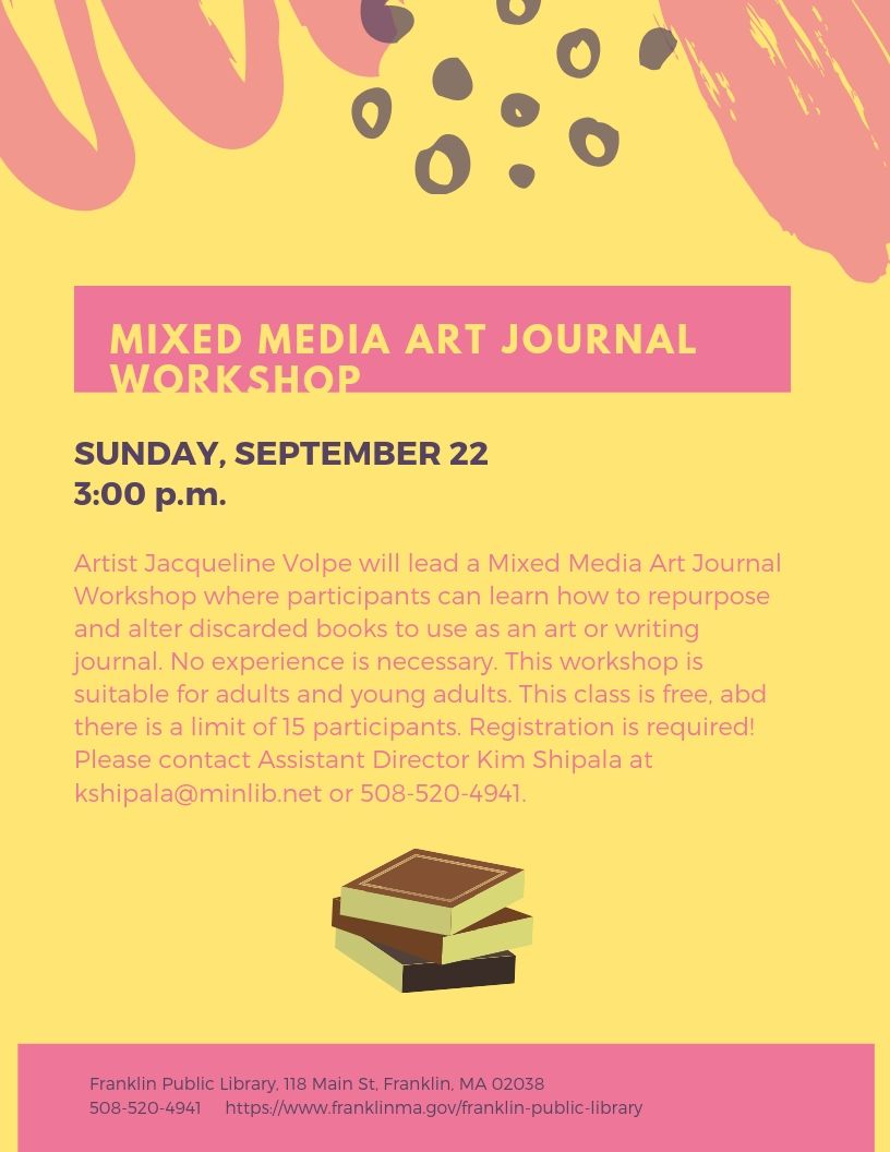 mixed media art journal workshop