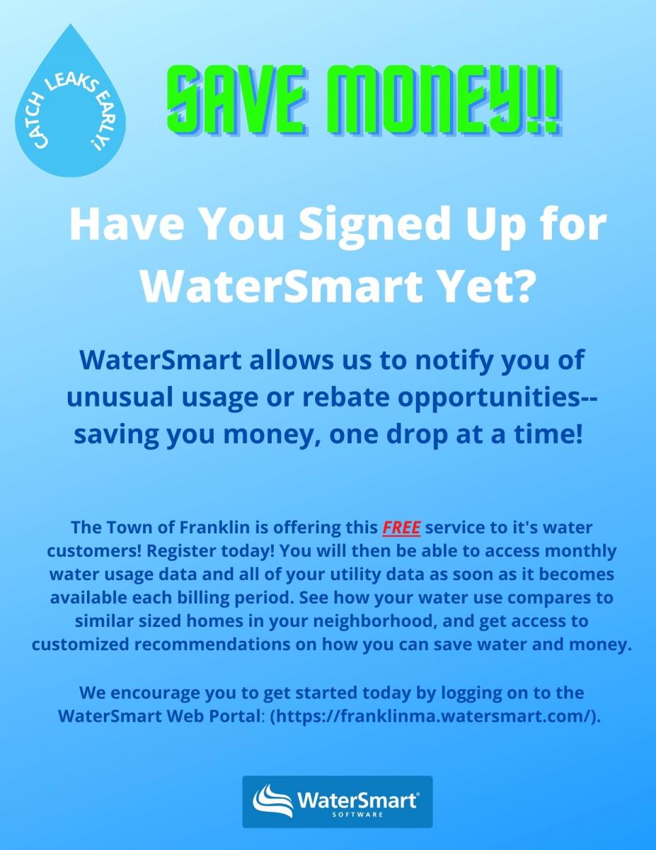 Sign Up for WaterSmart!