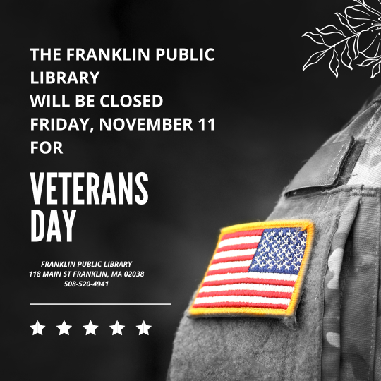 Library Closed for Veterans Day