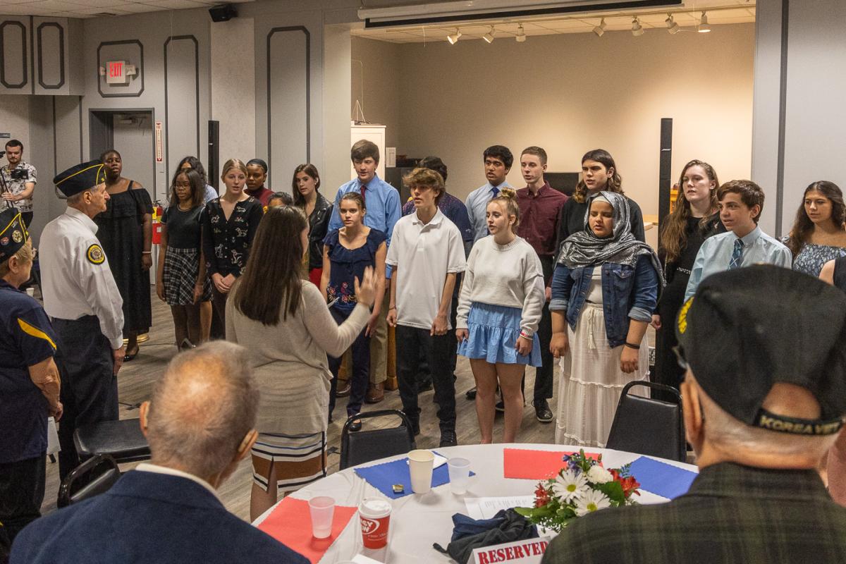 The FHS choir performed at the 2022 Veterans' Day Luncheon