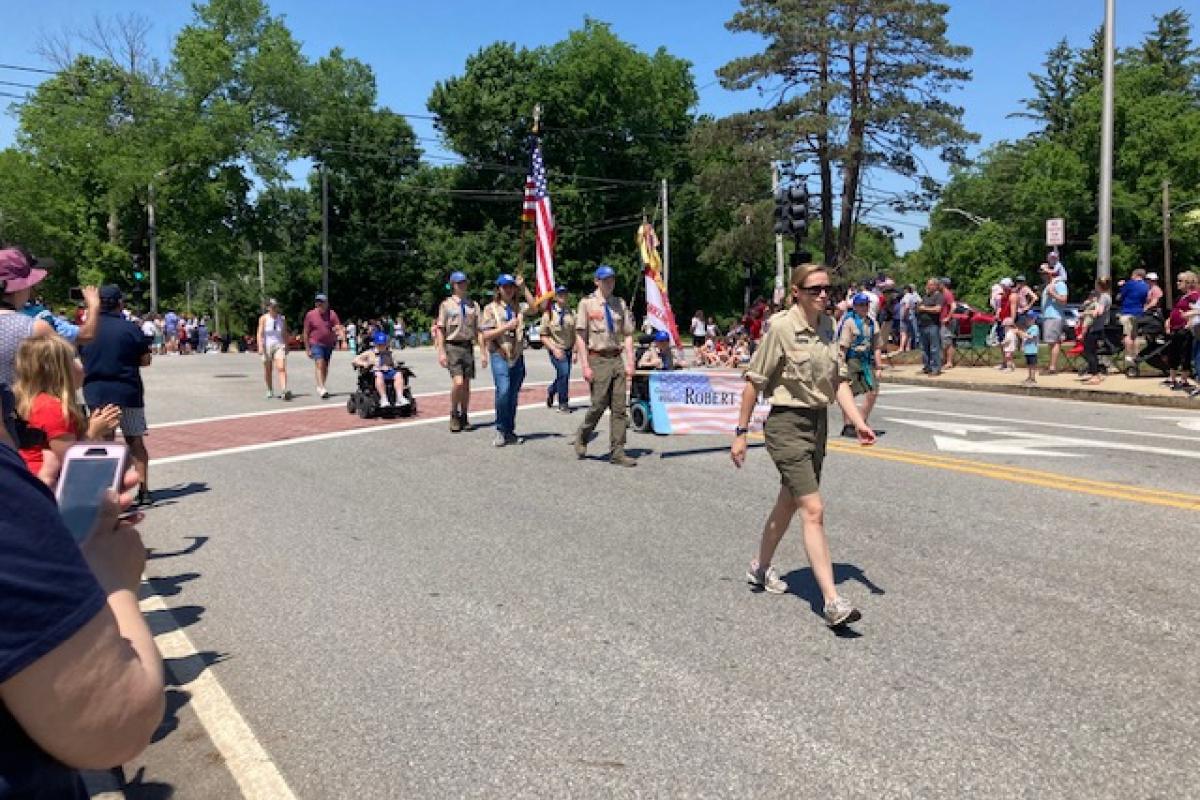 Franklin Boy Scouts participated in the 2022 Memorial Day Parade  