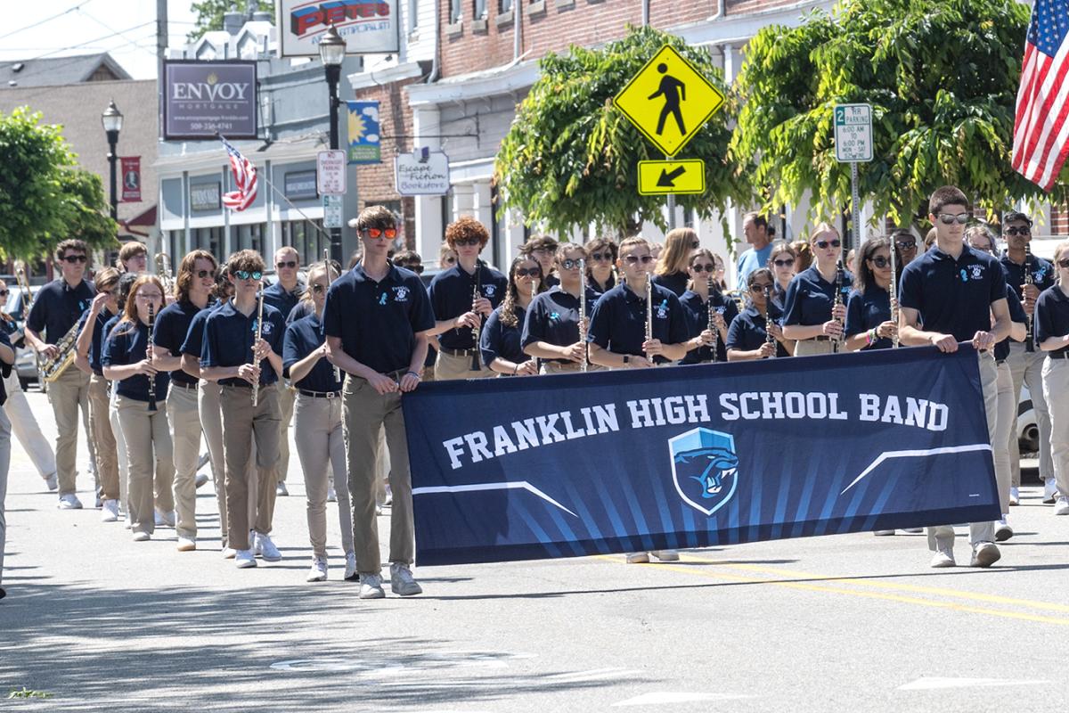 The FHS Band played patriotic tunes in the 2023 Memorial Day Parade to honor Veterans who died while serving our country