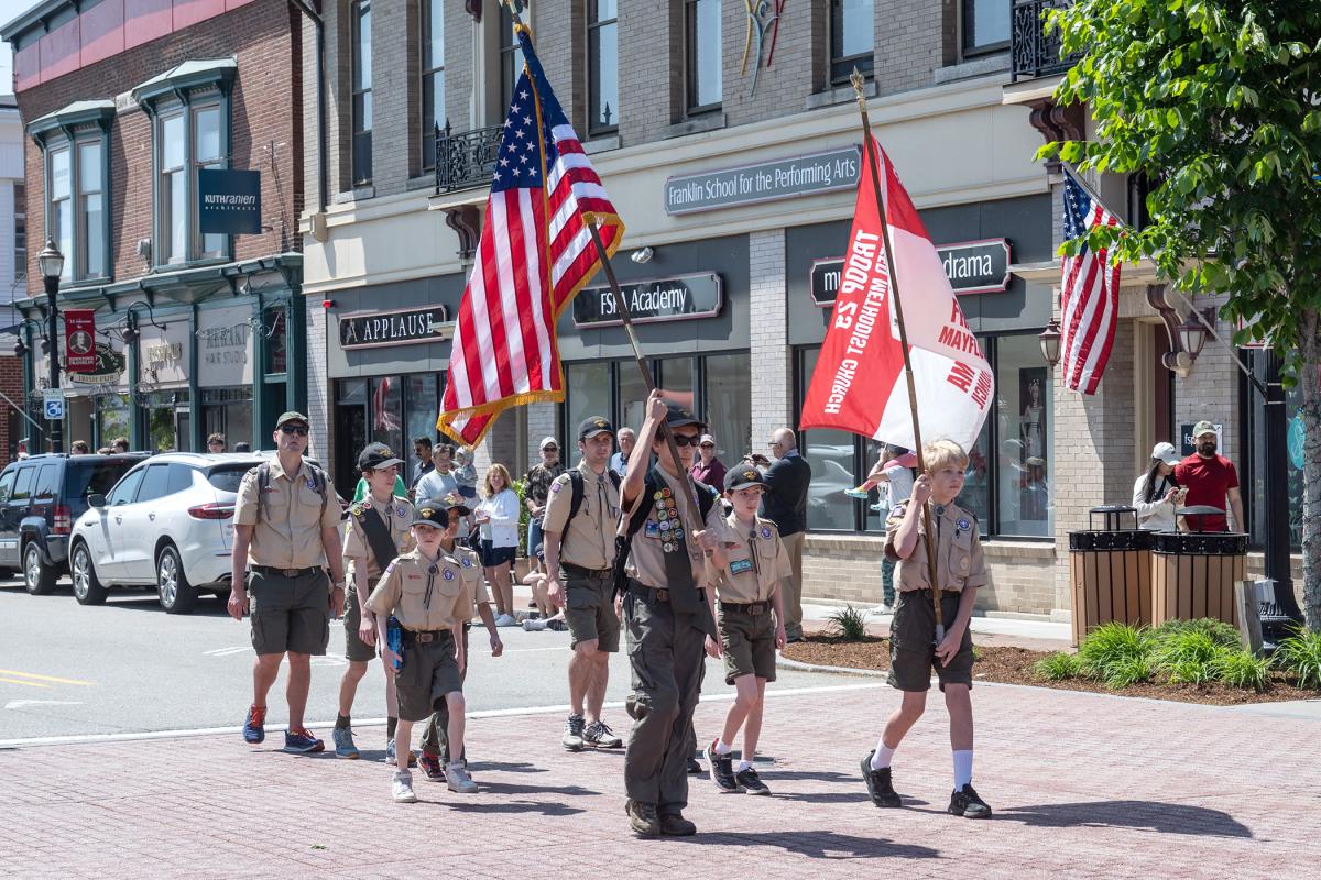 Members of Franklin Boy Scout Troop 52 took part in Memorial Day activities - May 29, 2023