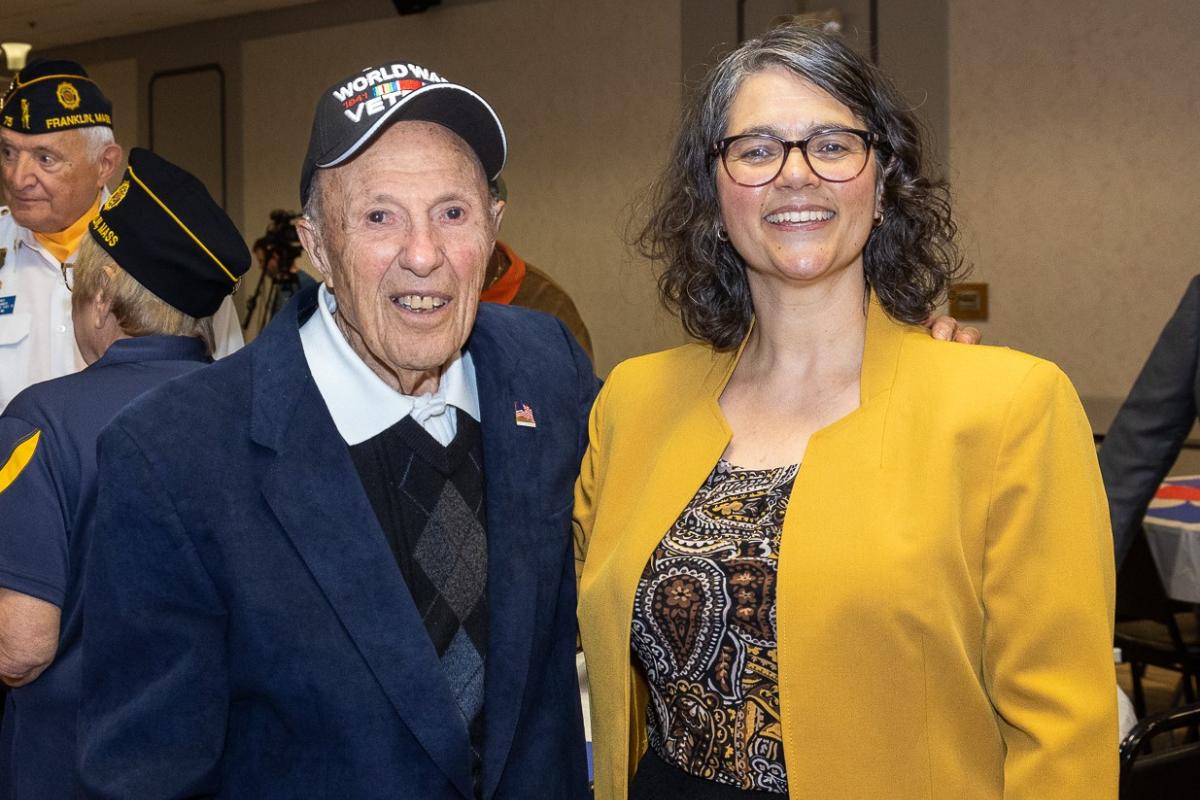 WWII Veteran Bob Catalano & VSO Shannon Nisbett - Veterans Day Luncheon 2022