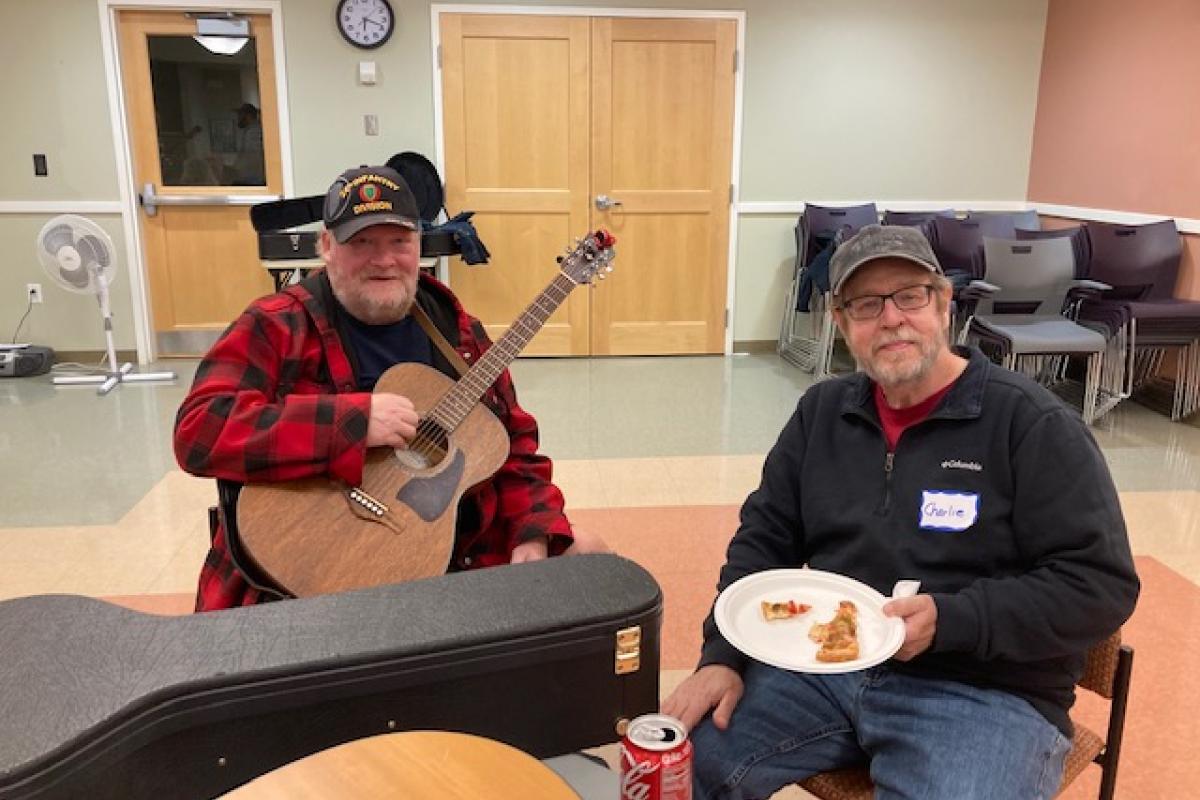 Todd and Charlie at the Tune It Out Open House - November 2022