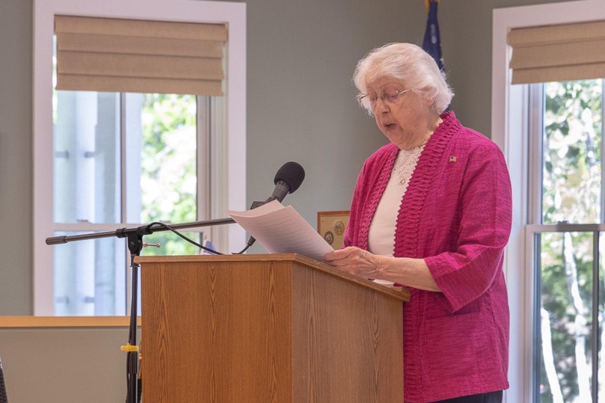 Veterans' advocate and community educator, Rose Turco, was the featured speaker at the 2023 Memorial Day Breakfast. (Photo by Linda Rondeau)