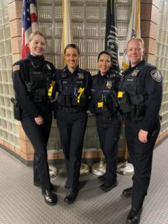 FPD's finest women -Officers McVicar, Rosa, Canavan and Ayer