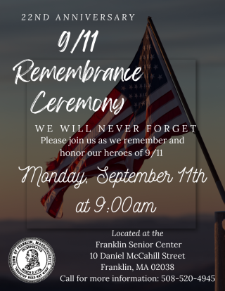 22nd Annual 9/11 Remembrance Ceremony