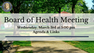 Board of Health Meeting 