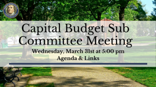 Capital Budget Sub Committee Meeting