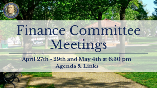 Finance Committee Meetings