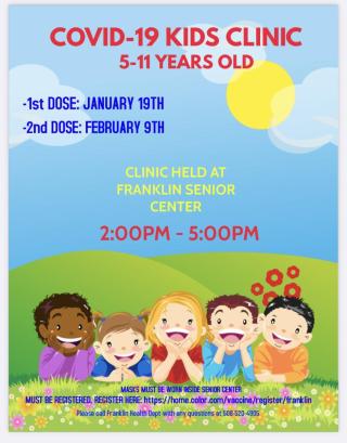 Kids Covid Clinic 1/19 and 2/9 