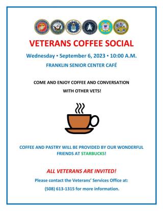 Veterans Coffee Social for September 6, 2023