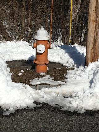 hydrant in the snow