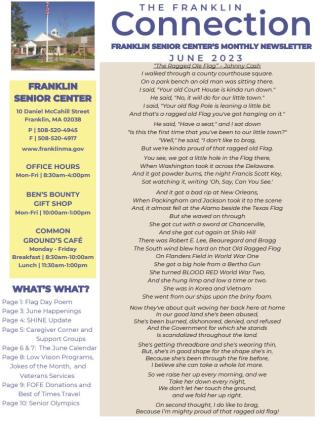 Franklin Senior Center: Senior Connection Newsletter for June 2023