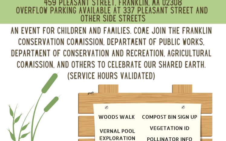 2023 Conservation Earth Day Celebration - Flyer - April 23 from 9:00am to 1:00pm at DelCarte Conservation Area