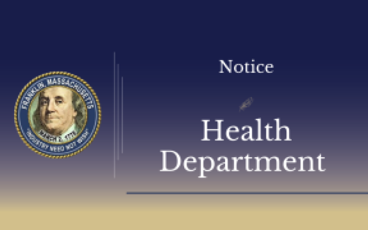 Notice from the Health Department