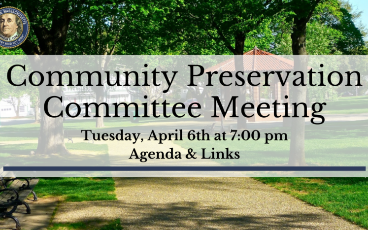 Community Preservation Committee Meeting 