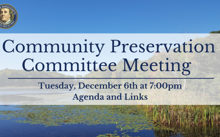 Community Preservation Committee Meeting
