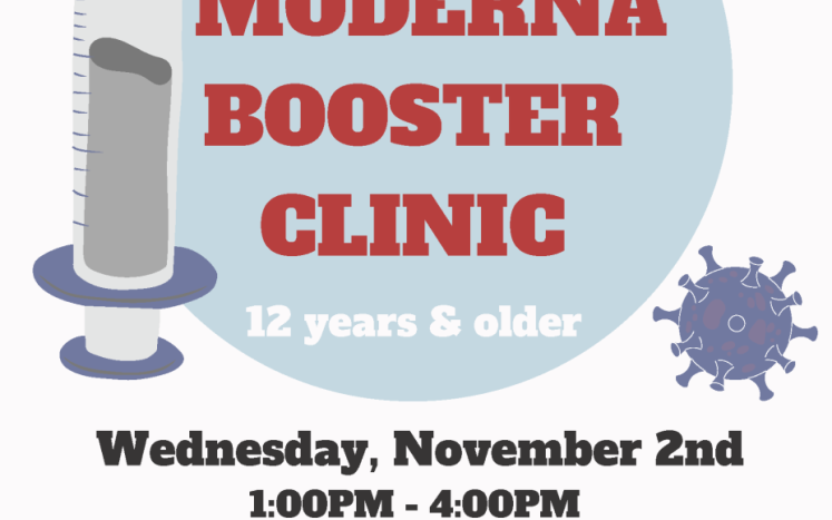 COVID-19 Moderna Booster Clinic - November 2nd, 2022