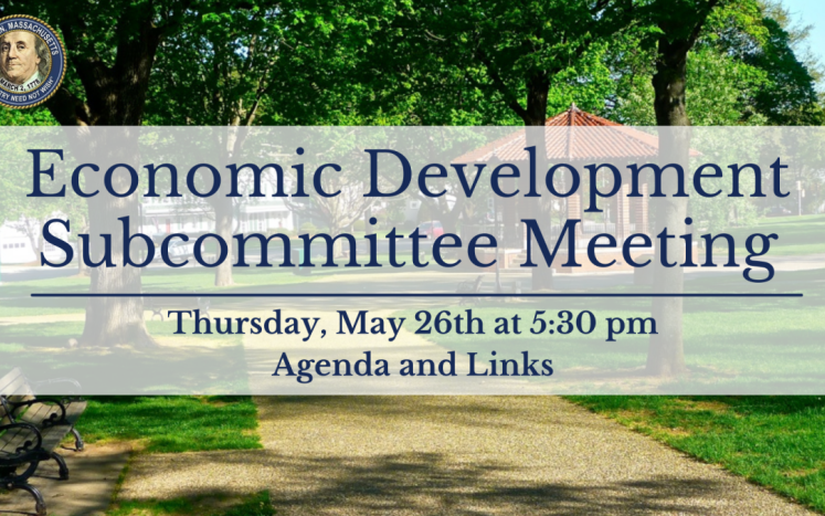 Economic Development Subcommittee Meeting - May 26th, 2022