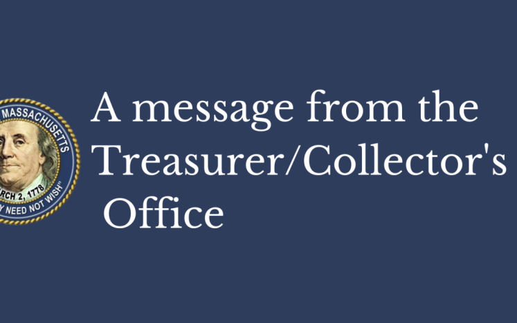 A Message from the Treasurer's Office