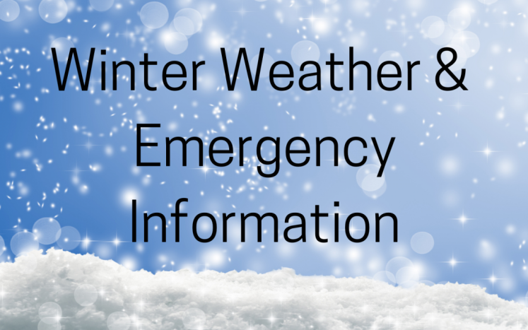 Winter Weather Information 